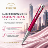 Parker Urban Metal Series Fashion Pink CT Ballpoint Pen