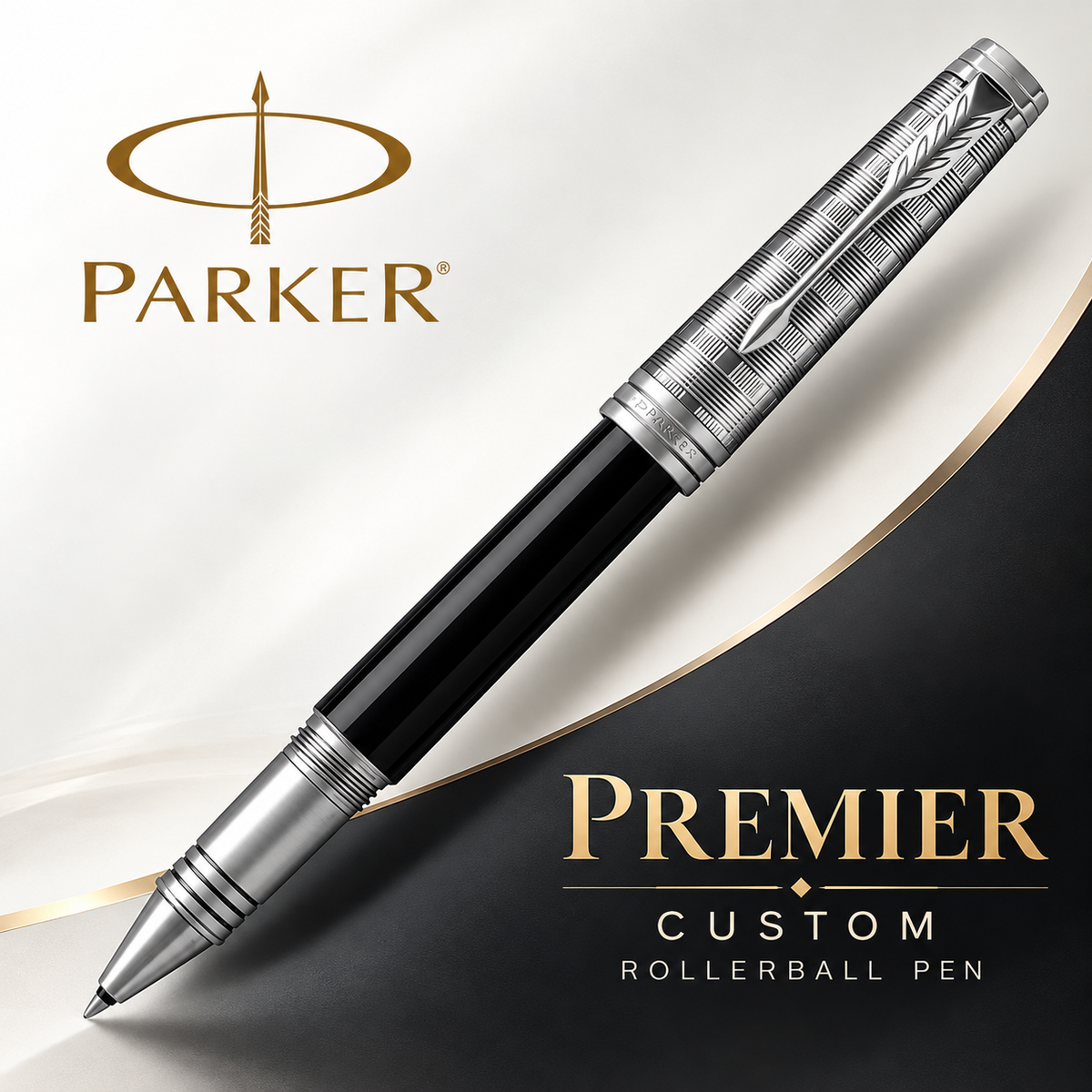 Parker Premier Custom Rollerball Pen – Black