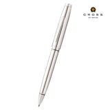 Cross Coventry Polished Chrome Ballpoint Pen & Black Notebook Gift Set