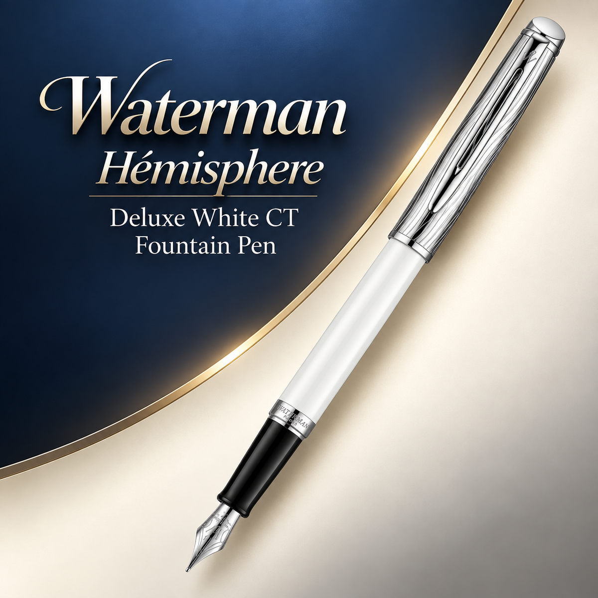 Waterman Hémisphère Deluxe White CT Fountain Pen