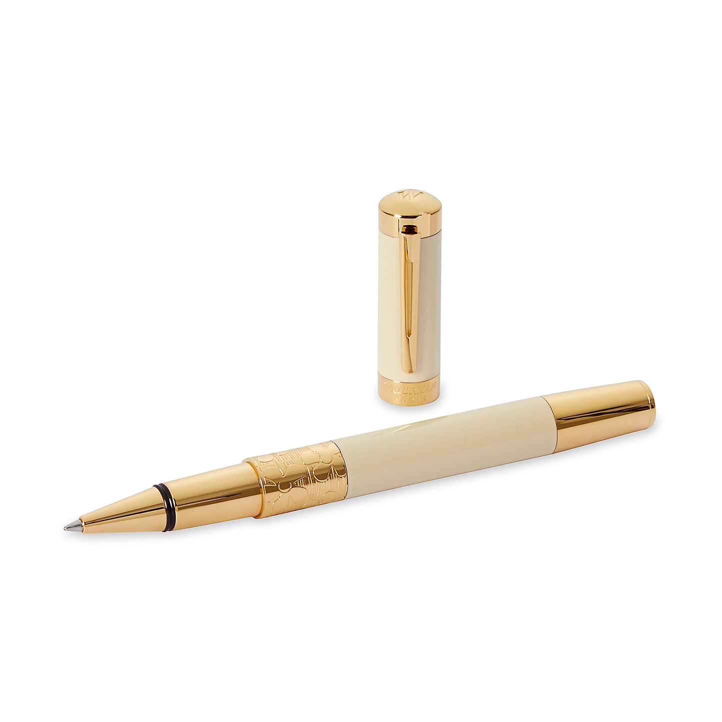 Waterman Elegance Rollerball Pen – Ivory & Gold Trim (GT)