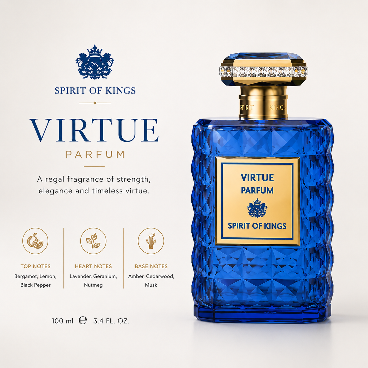 Spirit Of Kings Virtue EDP For Unisex 100Ml