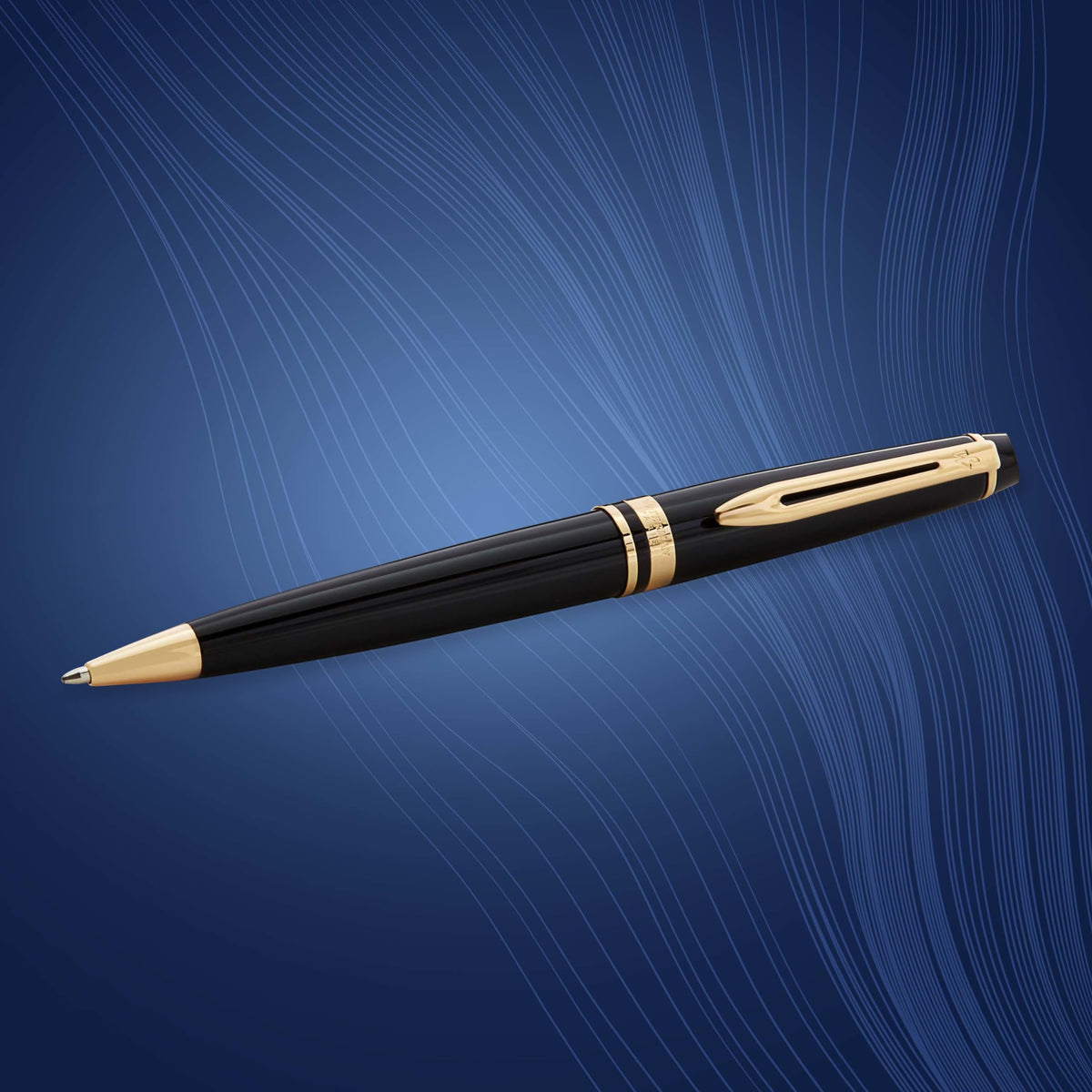 Waterman Expert Black GT Ballpoint Pen – Premium Writing Instrument