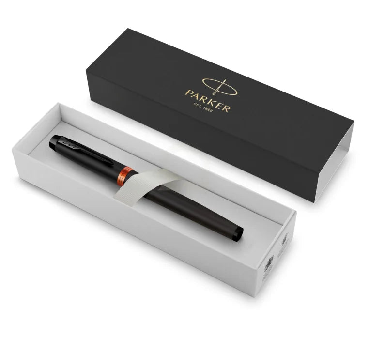 Parker IM Vibrant Ring Fountain Pen – Orange | Premium Fountain Pen