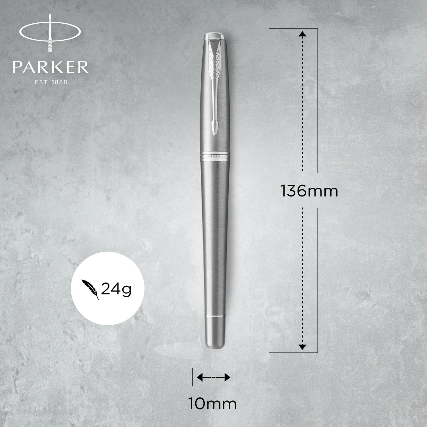 Parker Urban Metro Metallic Chrome Trim Fountain Pen