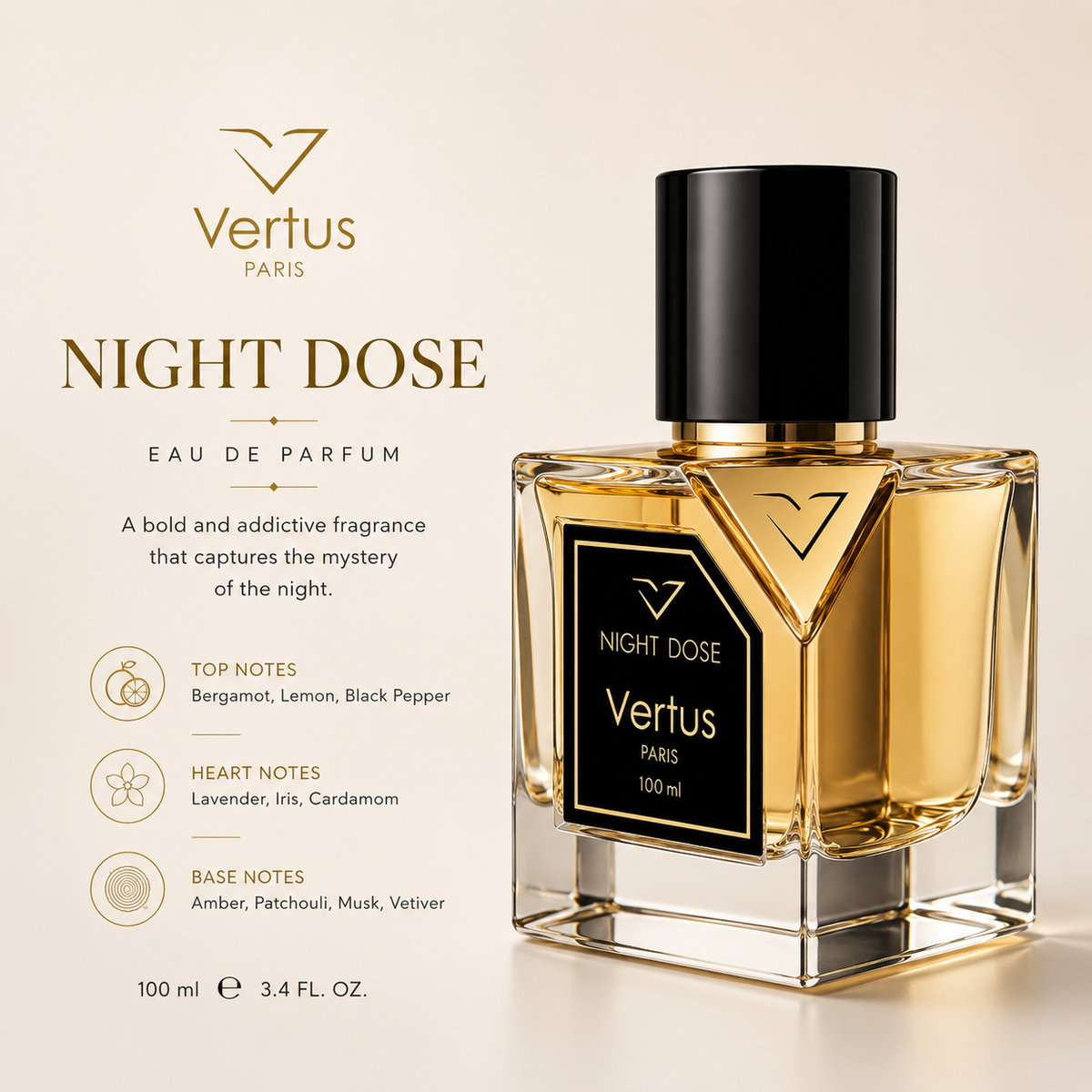 Vertus Night Dose Eau de Parfum EDP 100ml