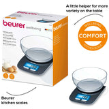 Beurer KS 25 Digital Kitchen Scale with Bowl