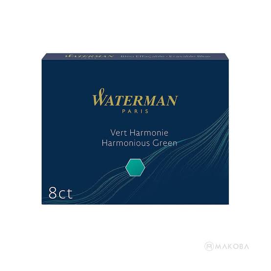 Waterman Ink Cartridge 1×6 – 4 Colors (Blue, Green, Purple, Red)