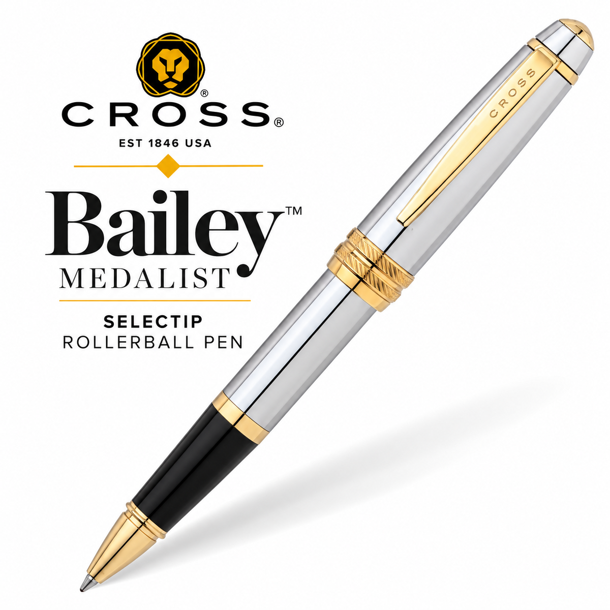 Cross Bailey Medalist Selectip Rollerball Pen - Blue Ink