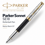 Parker Sonnet SE18 Matte Black GT Rollerball Pen