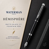 Waterman Hémisphère Matte Black CT Fountain Pen