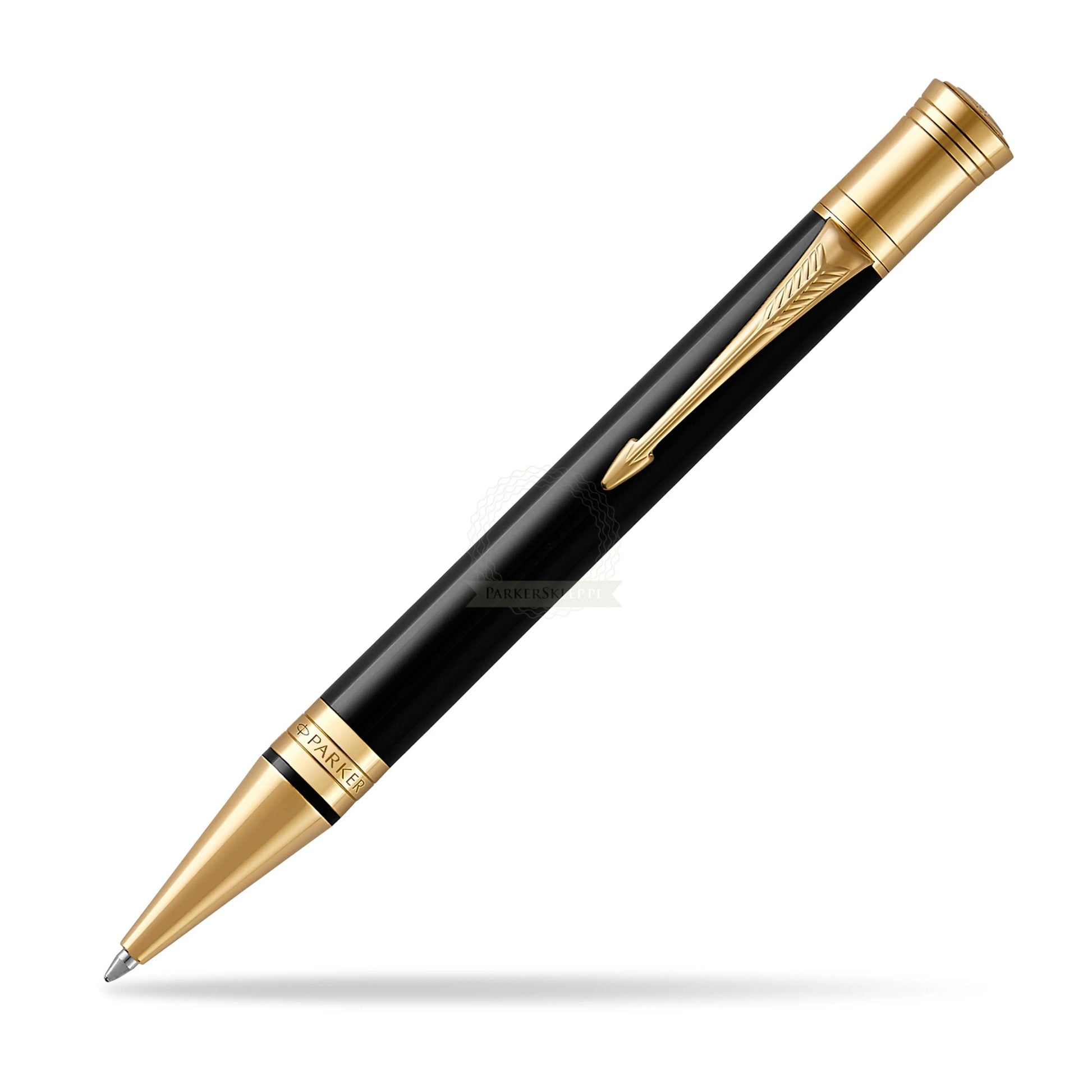 Parker Duofold Ballpoint Pen — Classic Black | Gold Trim | Medium Point