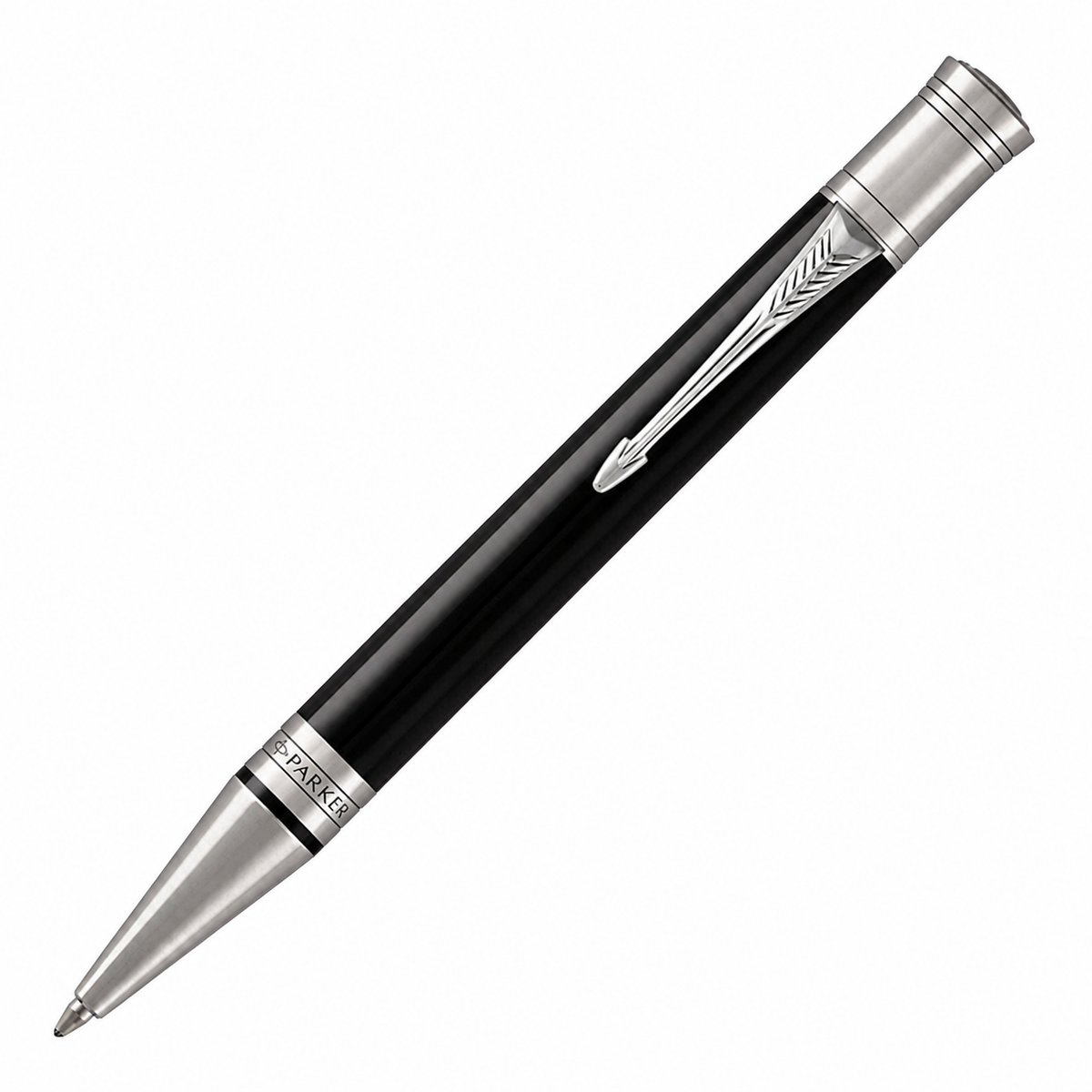 Parker Duofold Classic Black Ballpoint Pen – Palladium Trim