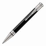 Parker Duofold Classic Black Ballpoint Pen – Palladium Trim