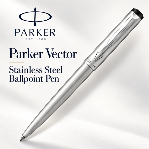 Parker Vector Stainless Steel Ballpoint Pen