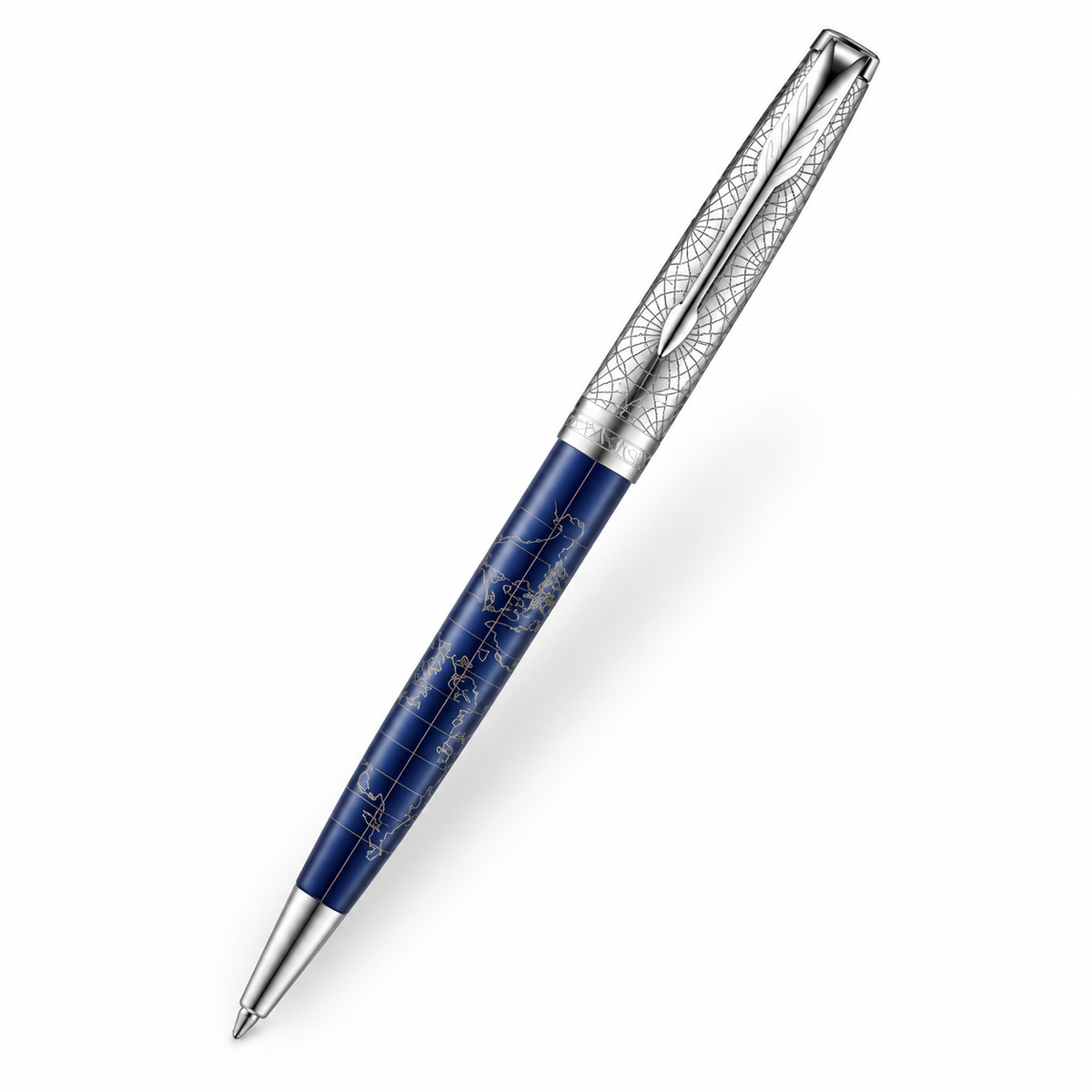 Parker Sonnet SE Atlas Ballpoint Pen – Blue Silver (Medium)