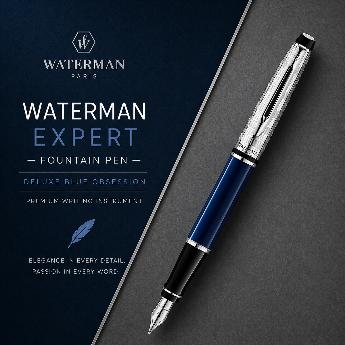 Waterman Expert Deluxe Blue Obsession Fountain Pen