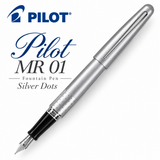 Pilot MR 01 Fountain Pen – Silver Dots