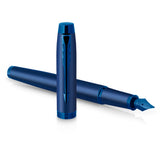 Parker IM Monochrome Blue Fountain Pen – Matching Blue Trim