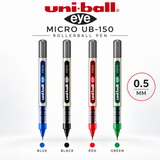 Uni-ball Eye Micro UB-150 Rollerball Pen – Pack of 2 (Black / Blue / Red / Green)