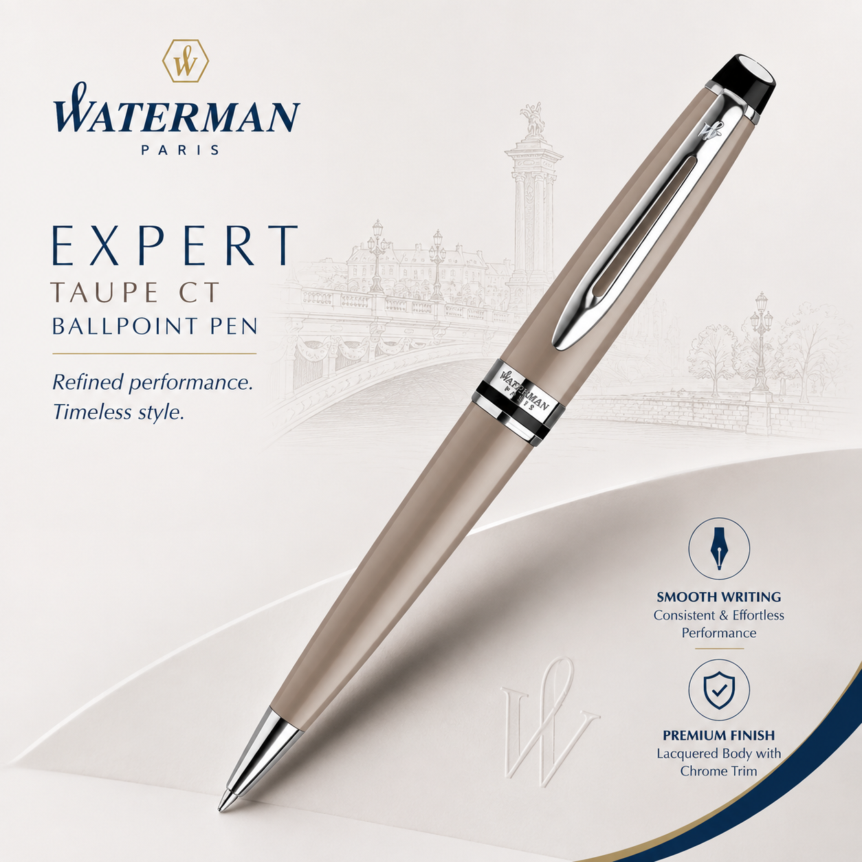 Waterman Expert Taupe CT Ballpoint Pen