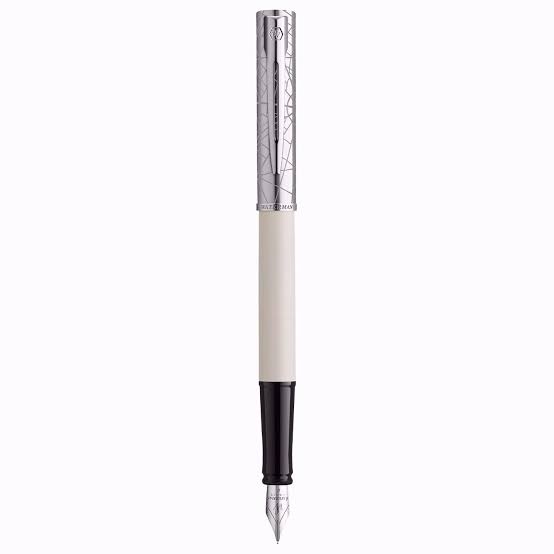 Waterman Allure Deluxe White CT Fountain Pen – Fine Nib (F)