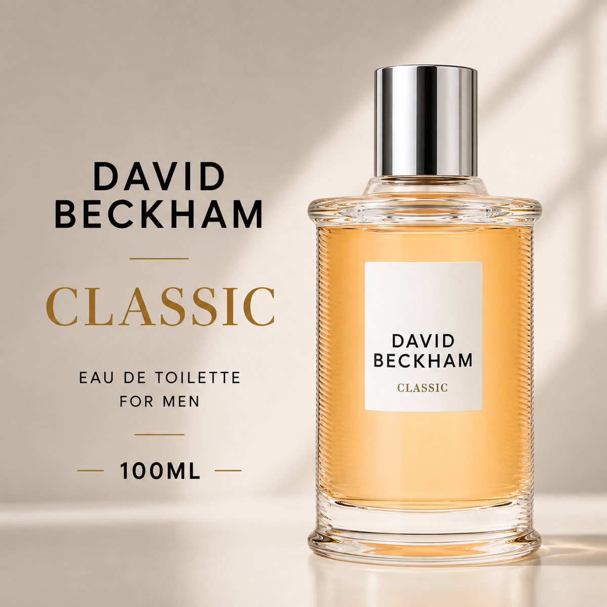 David Beckham Classic Eau de Toilette for Men – 100ml