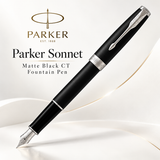 Parker Sonnet Matte Black CT Fountain Pen