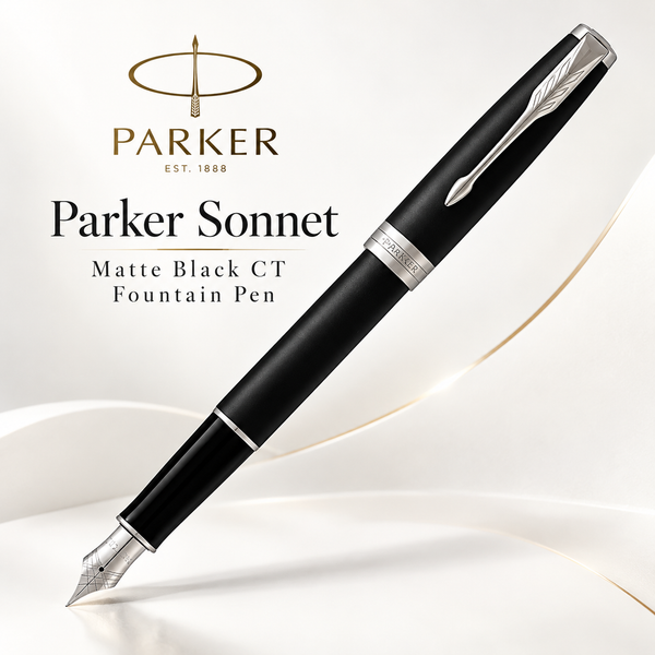 Parker Sonnet Matte Black CT Fountain Pen