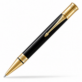 Parker Duofold Ballpoint Pen — Classic Black | Gold Trim | Medium Point