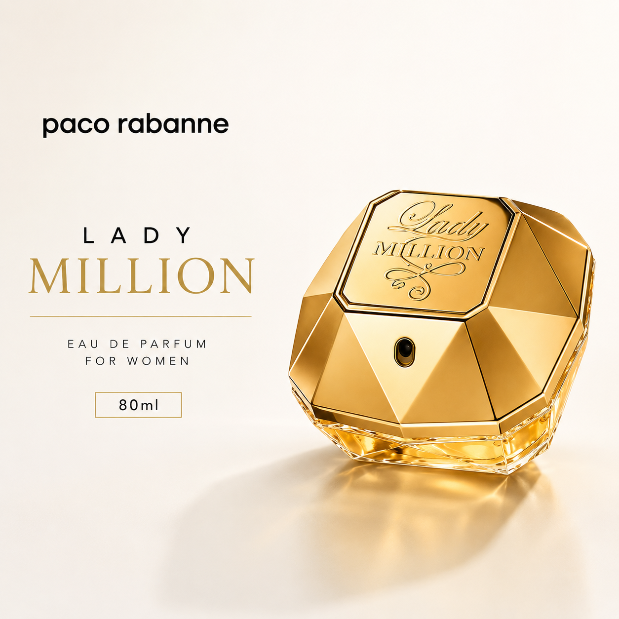 Paco Rabanne Lady Million Eau de Parfum for Women – 80ml
