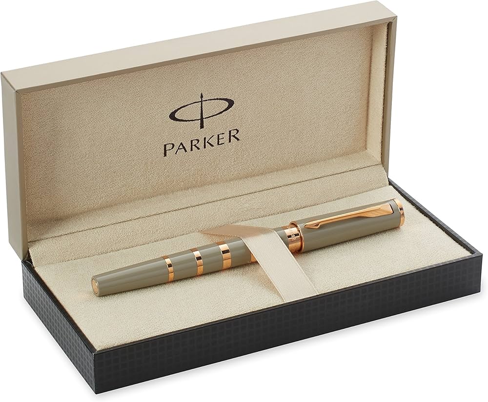 Parker Ingenuity Slim 5th Technology Rollerball Pen | Taupe & Metal GT, Fine