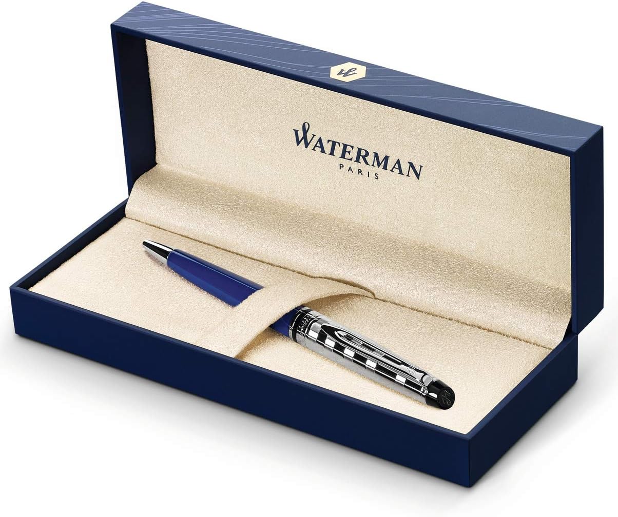 Waterman Expert Blue Obsession ST Ballpoint Pen – Premium Writing Instrument