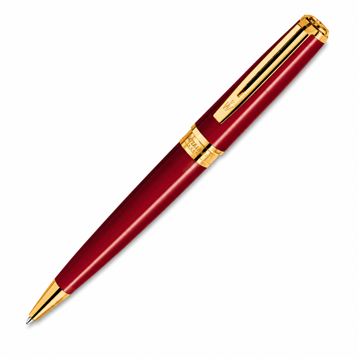 Waterman Exception Slim Ballpoint Pen – Red GT (Collectible, Refurbished)