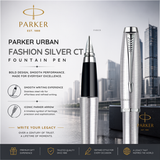 Parker Urban Fashion Silver CT Fountain Pen