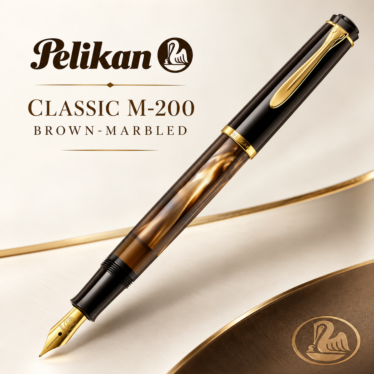 Pelikan Classic M-200 Brown-Marbled Fountain Pen