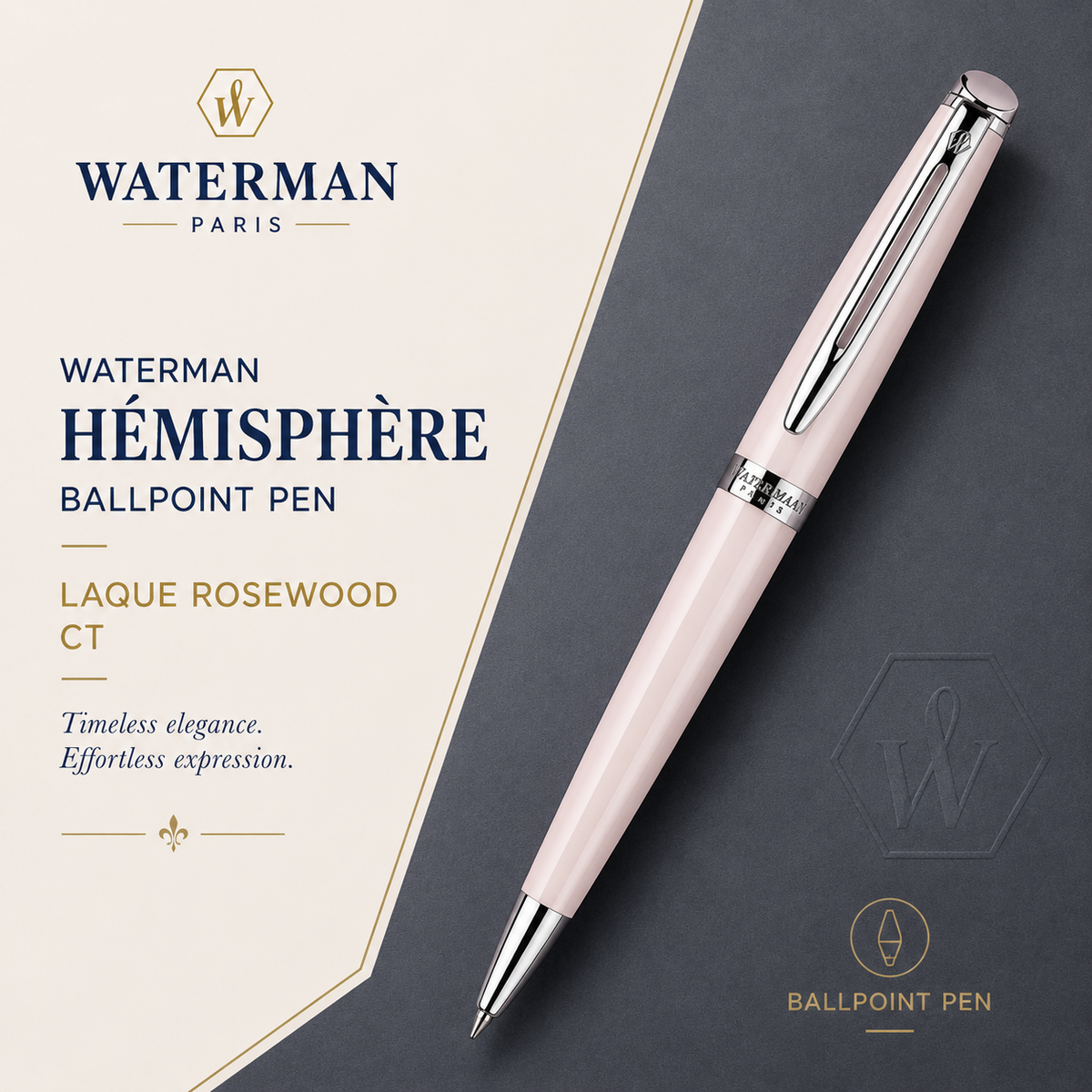 Waterman Hemisphere Laque Rosewood CT Ballpoint Pen