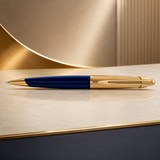 Waterman Edson Sapphire Blue GT Ballpoint Pen – 23.3K Gold-Plated Trim | Made in France