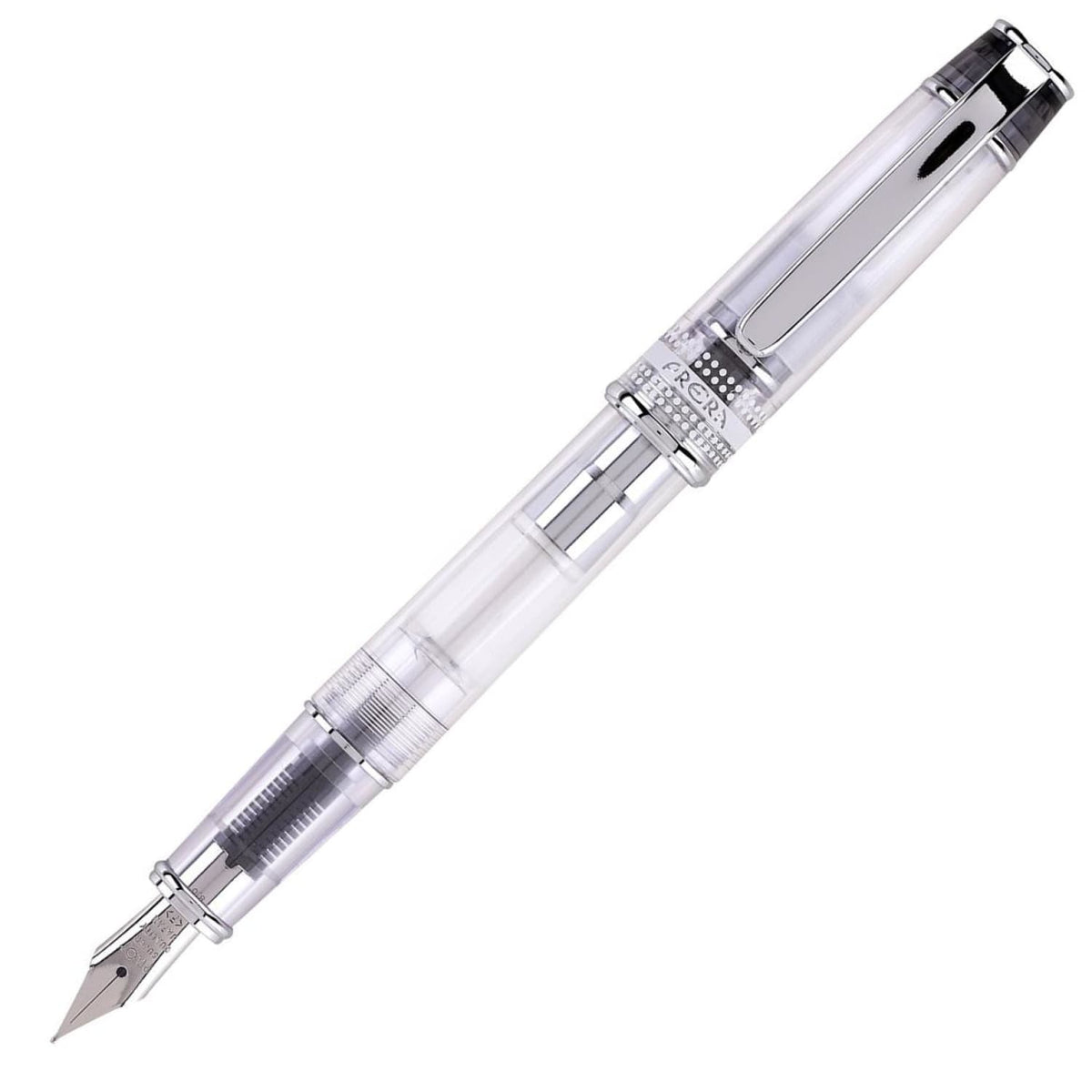 Pilot Prera Transparent Black Fountain Pen – Medium Nib