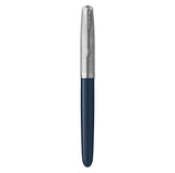 Parker 51 Rebirth Fountain Pen – Midnight Blue with Chrome Trim | Premium Fountain Pen