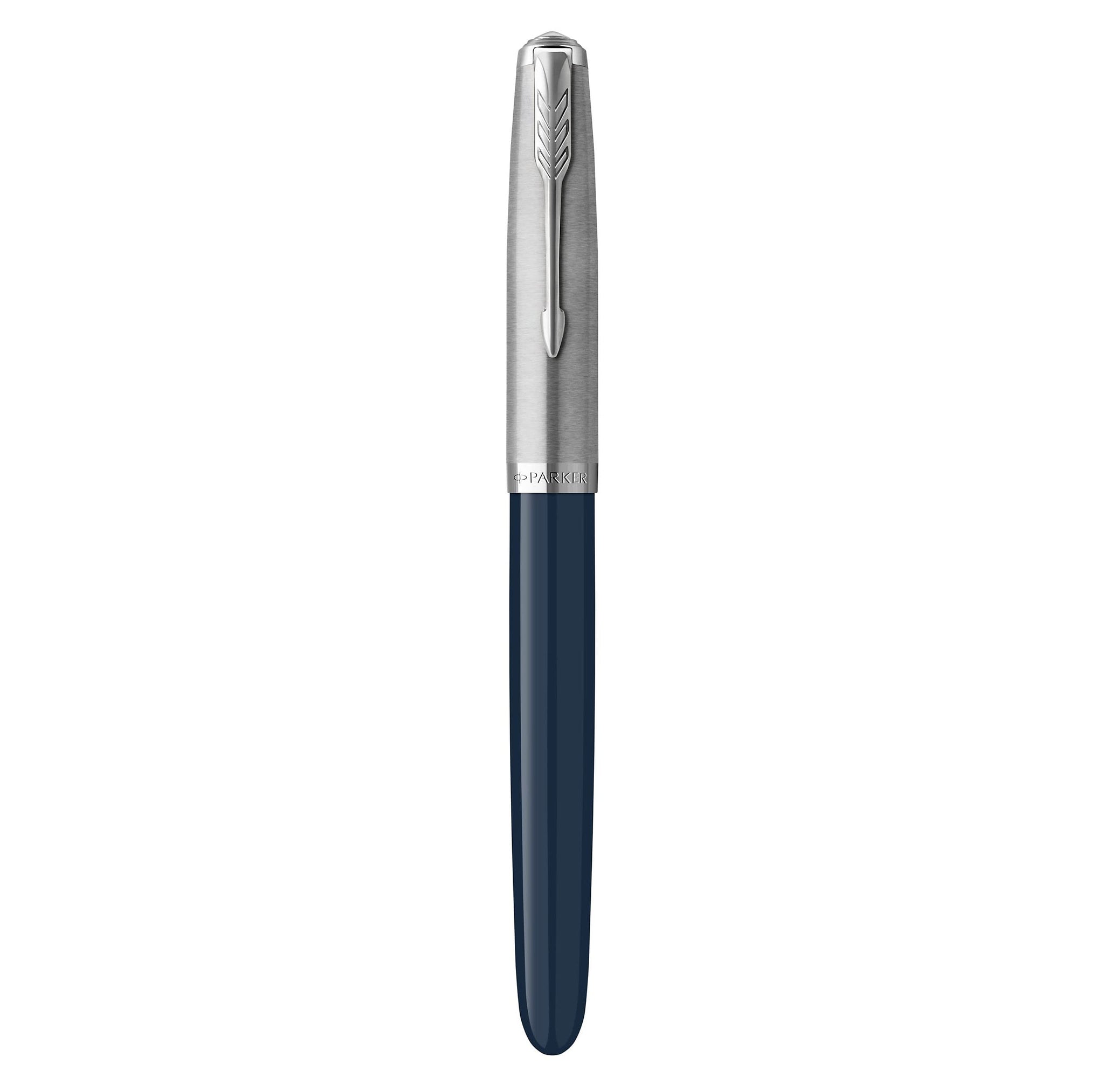 Parker 51 Rebirth Fountain Pen – Midnight Blue with Chrome Trim | Premium Fountain Pen