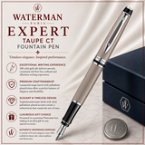 Waterman Expert Taupe CT Fountain Pen – Premium Writing Instrument