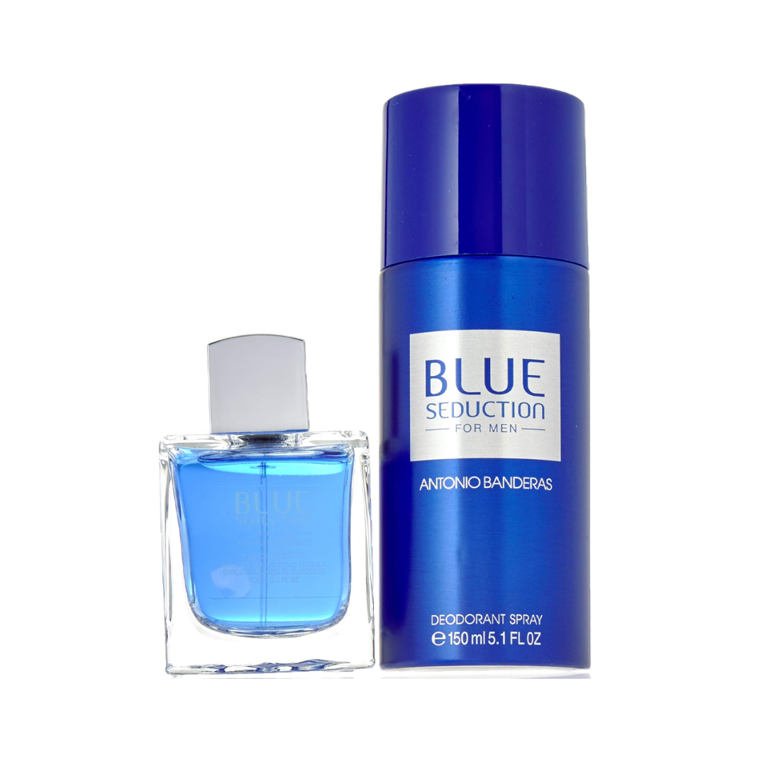 Antonio Banderas Blue Seduction Gift Set – Eau de Toilette 100ml + Deodorant 150ml