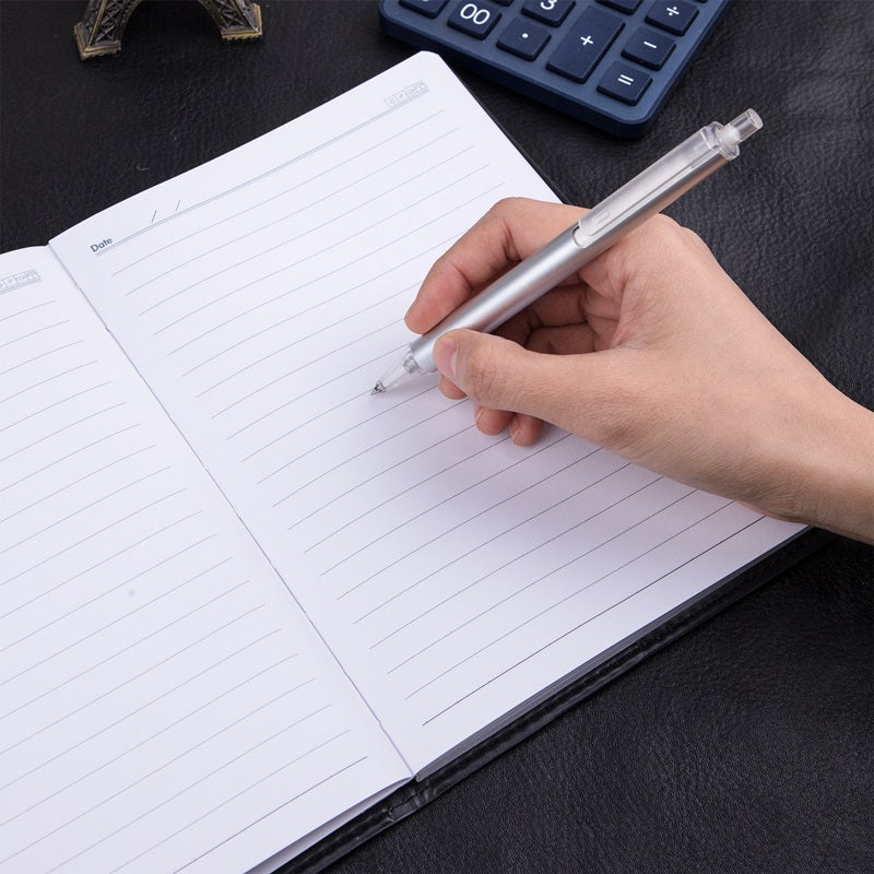 Deli E7901 Hard Leather Cover 25K Notebook – 80 Sheets