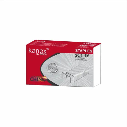 Kanex 26/6 Staple Pins – 1,000 Pin Box