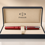 Parker Ingenuity Deluxe 5th Technology Rollerball Pen | Deep Red, Fine