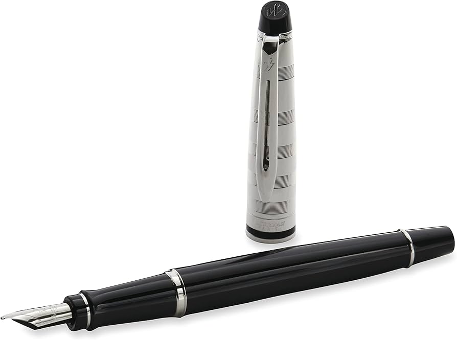 Waterman Expert Deluxe Black CT Fountain Pen – Premium Writing Instrument