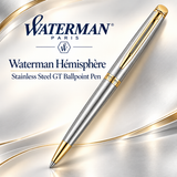 Waterman Hemisphere Stainless Steel GT Ballpoint Pen
