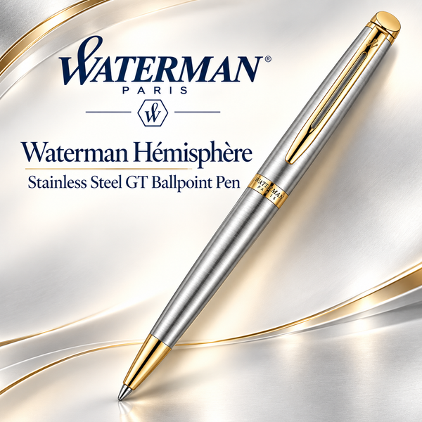 Waterman Hemisphere Stainless Steel GT Ballpoint Pen