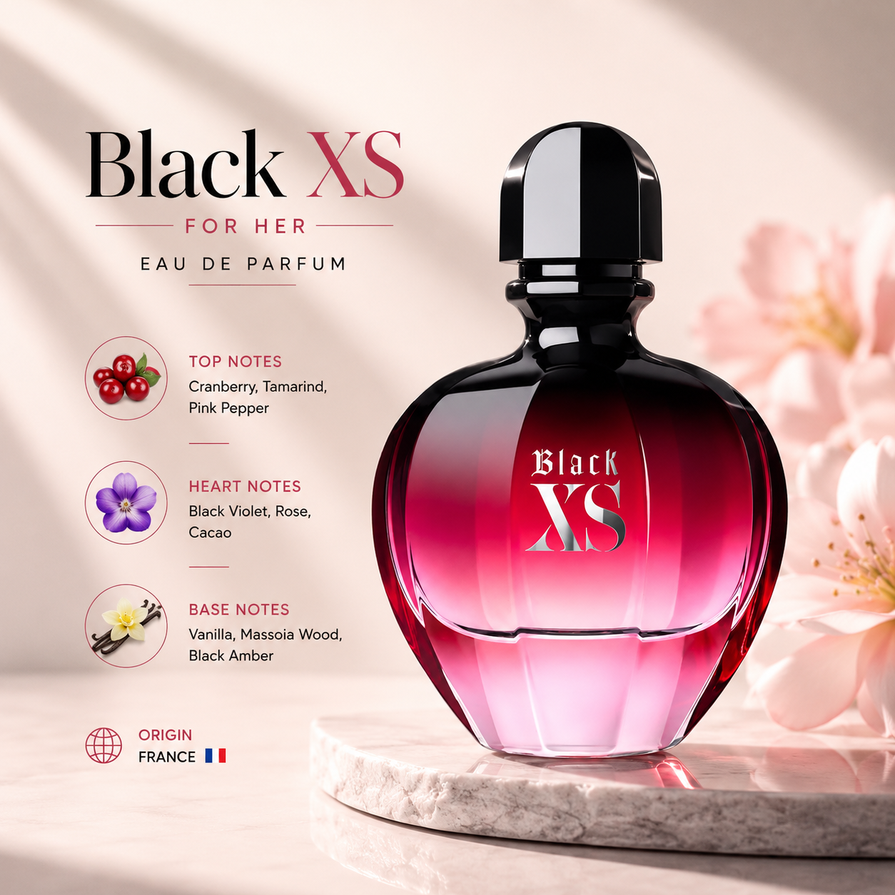 Paco Rabanne Black XS for Her Eau de Parfum – 80ml